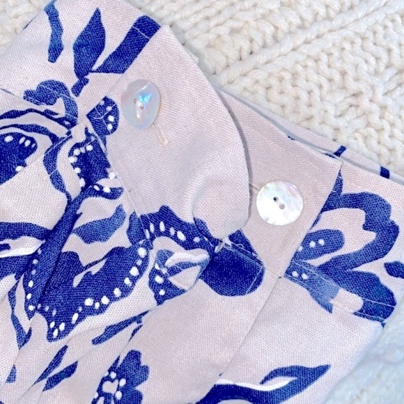 Alfred Dunner floral button down top size 16 linen blend - Picture 4 of 9